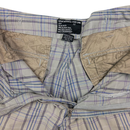 Vintage Stussy Checkered Cargo Shorts Size W34