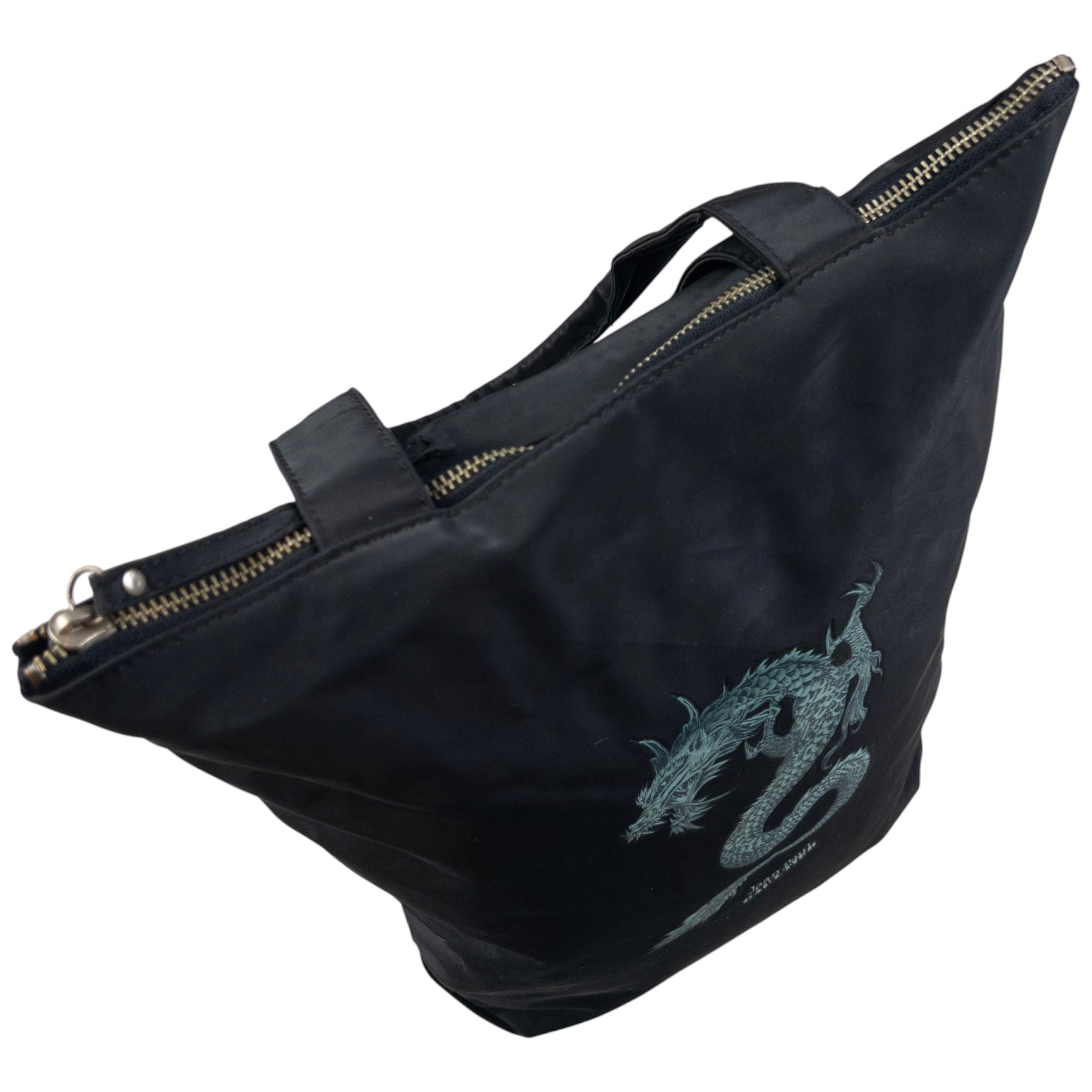 Vintage Jean Paul Gaultier Dragon Print Shoulder Bag