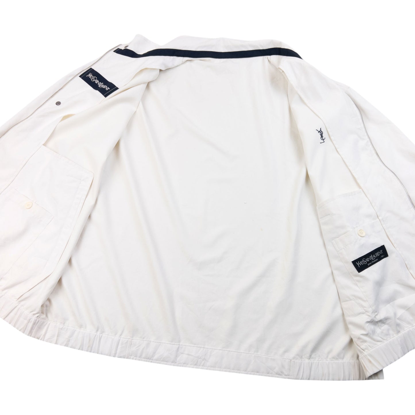 Vintage 90s YSL Yves Saint Laurent Harrington Jacket Size XL