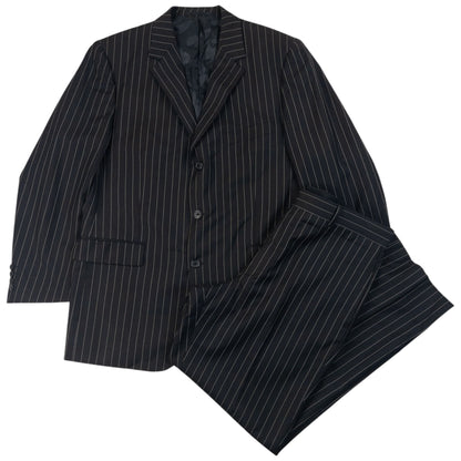 Vintage 2000s YSL Yves Saint Laurent Pinstripe Jacket & Trousers Suit Set SizeL