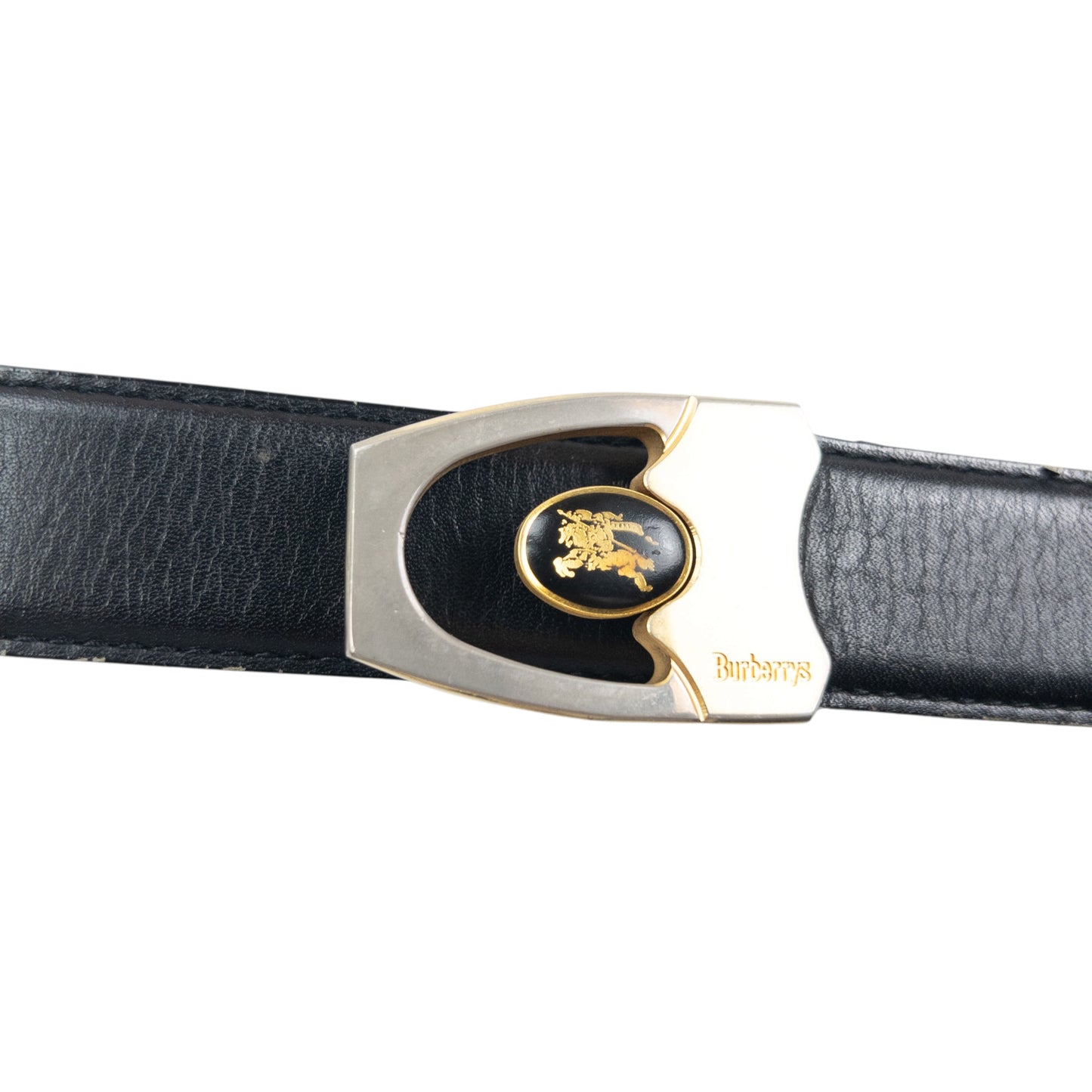 Vintage Burberry Leather Belt Size W30