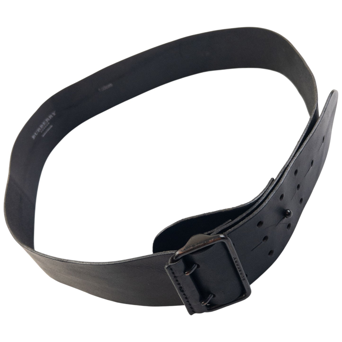 Vintage 2000s Burberry Leather Belt Size XL