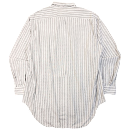 Vintage 90s Issey Miyake Striped Long Sleeve Button Up Shirt Size L