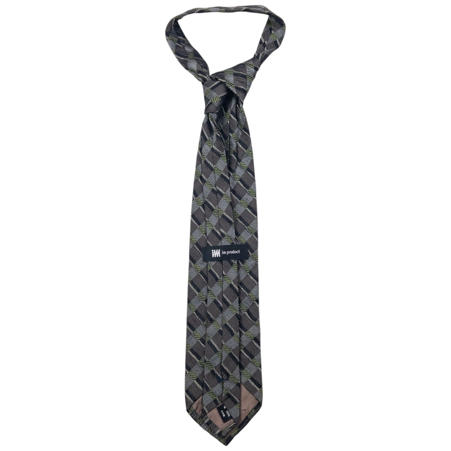 Vintage Issey Miyake Checkered Silk Tie