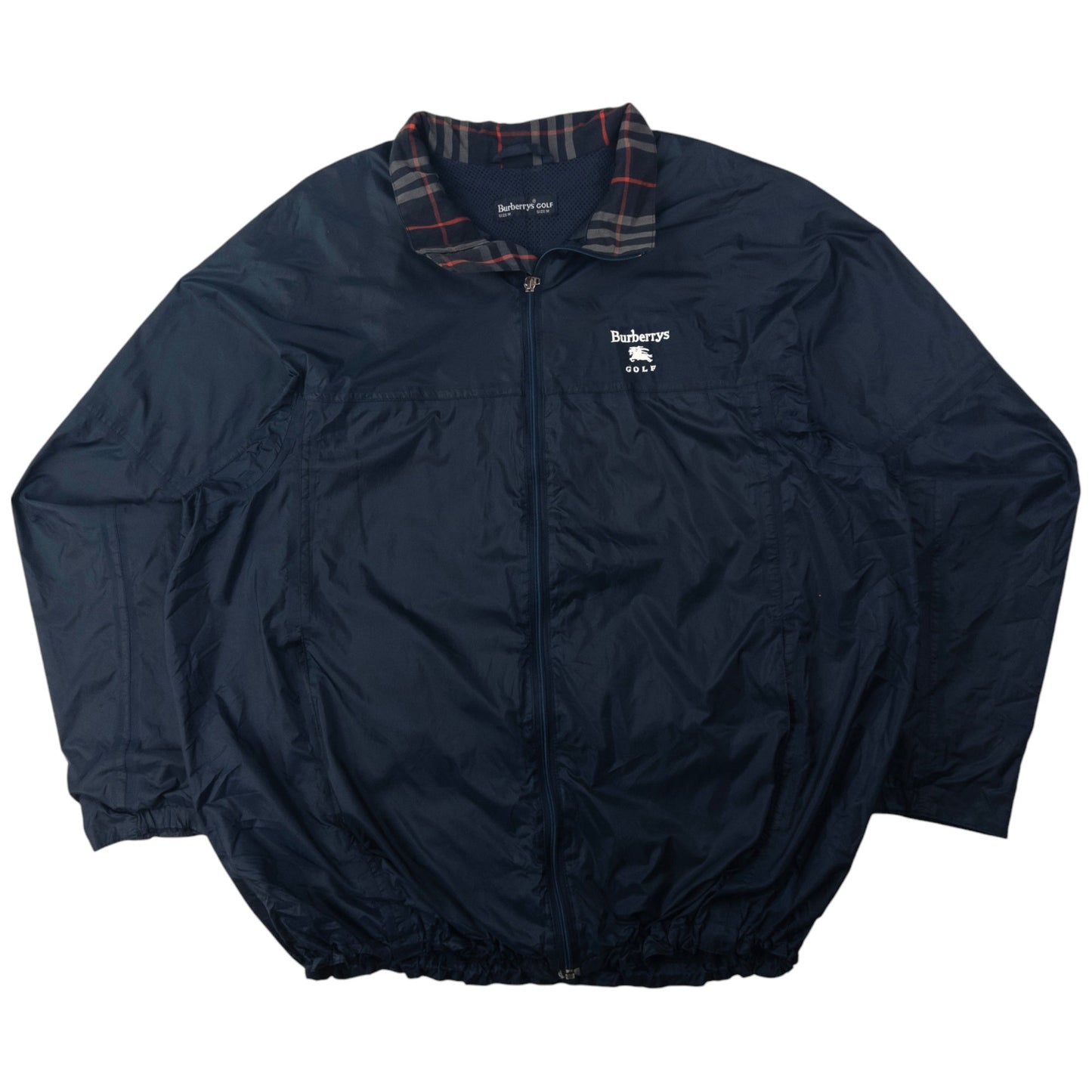 Vintage Burberry Golf Zip Up Packable Jacket Size L
