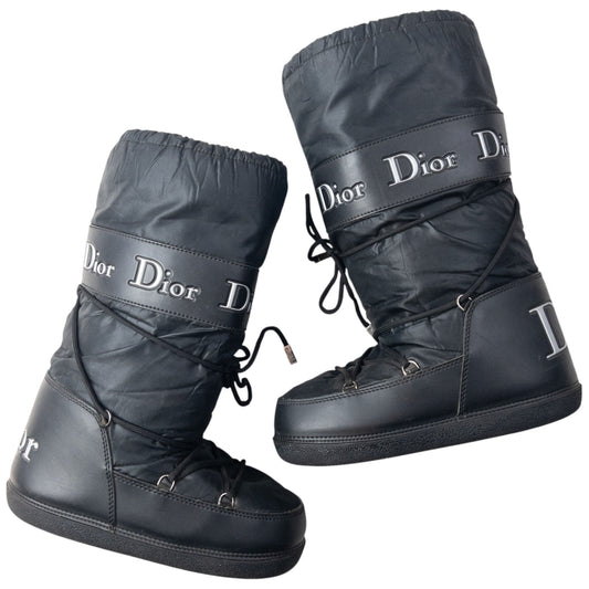 Vintage 2004 Dior By John Galliano Snow Boots Womens Size UK 5-7