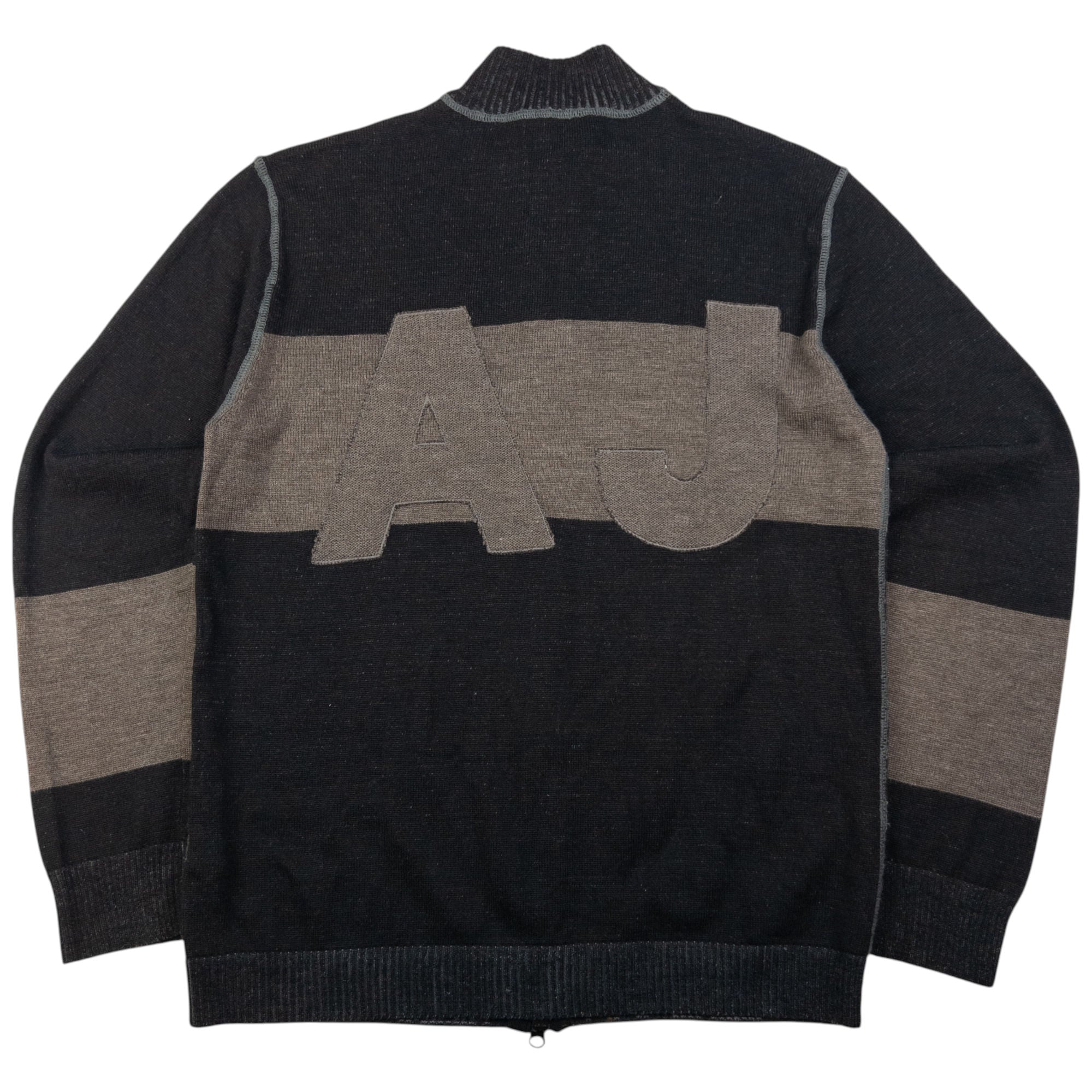 Vintage Armani Jeans Zip Up Jumper Size M