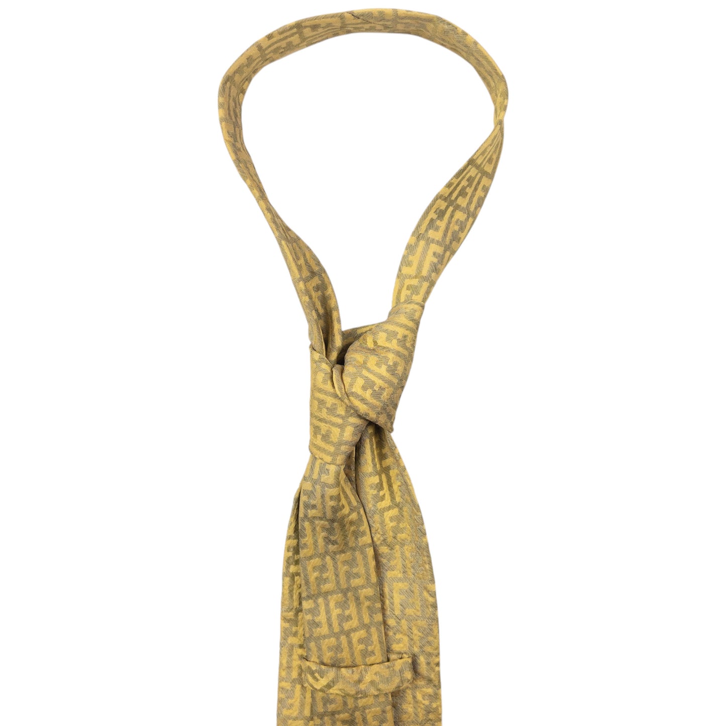Vintage Fendi Monogram Silk Tie