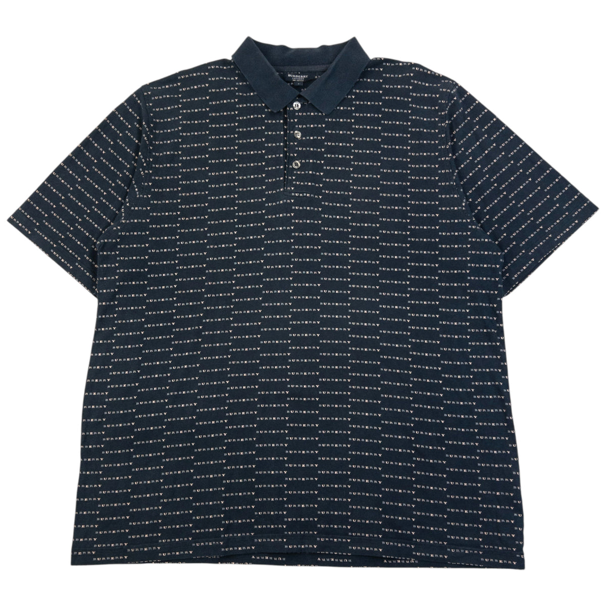 Vintage 2000s Burberry Monogram Polo Shirt Size L