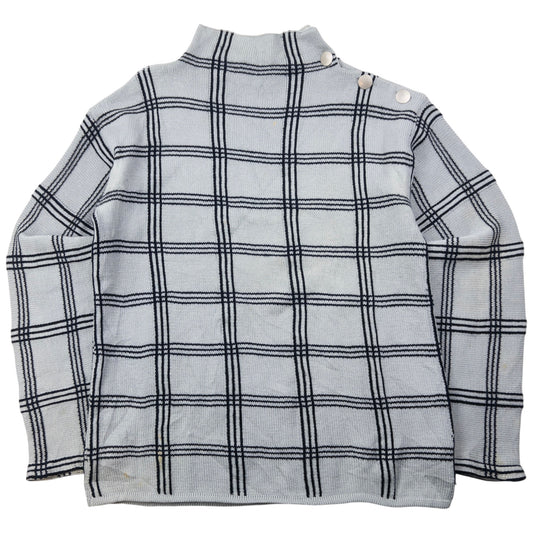 Vintage Emporio Armani Checkered Wool Knit Jumper Size M