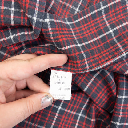 Vintage 2000s Issey Miyake Checkered Long Sleeve Button Up Shirt (cotton), photo 4
