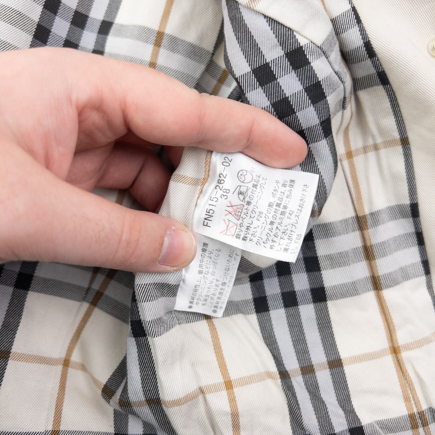 Vintage 2000s Burberry Blue Label Nova Check Lined Jacket Womens Size S