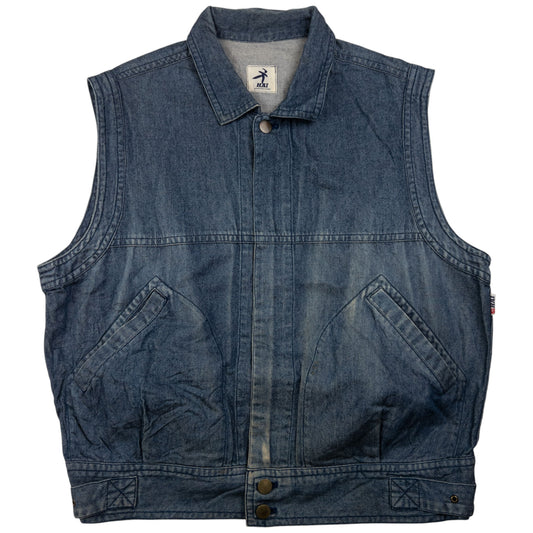 Vintage Hai Sporting Gear By Issey Miyake Vest Denim Jacket Size S