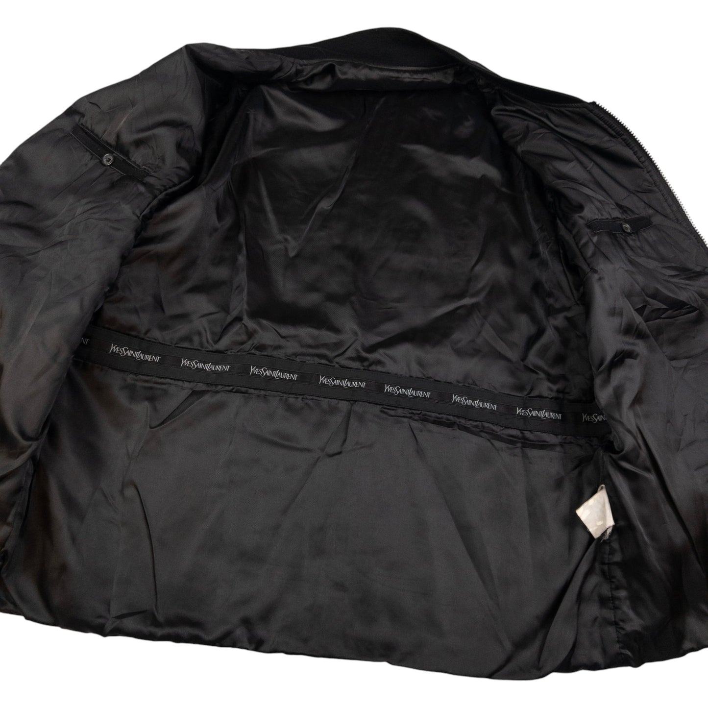 Vintage YSL Yves Saint Laurent Fleece Bomber Jacket Size L