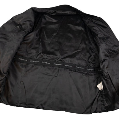 Vintage YSL Yves Saint Laurent Fleece Bomber Jacket Size L