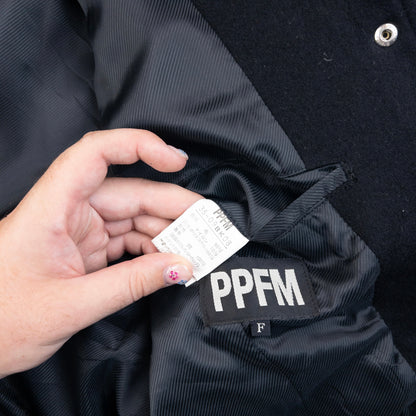 Vintage 2000s PPFM Wool Varsity Bomber Jacket Size S