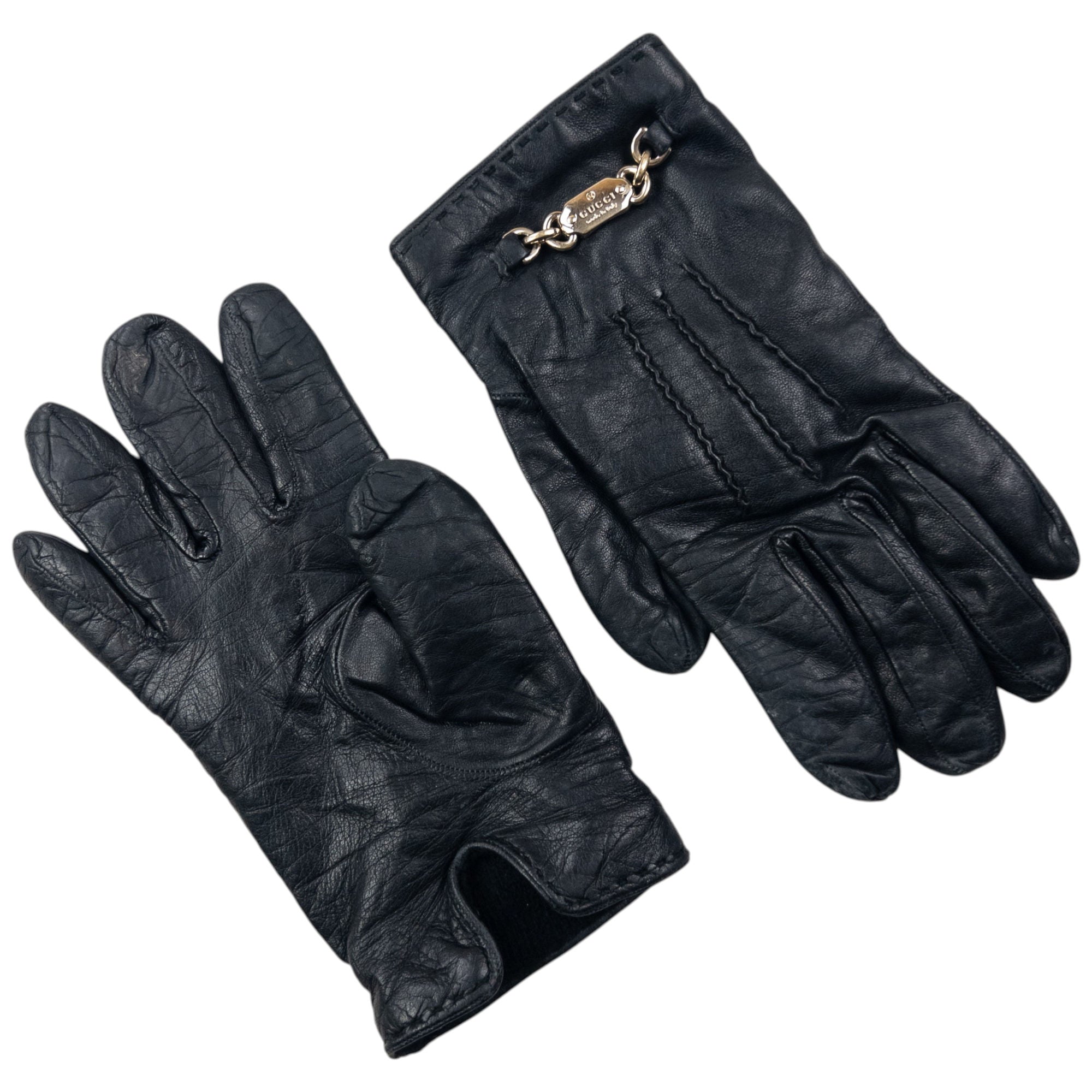 Vintage 90s Gucci Leather Gloves