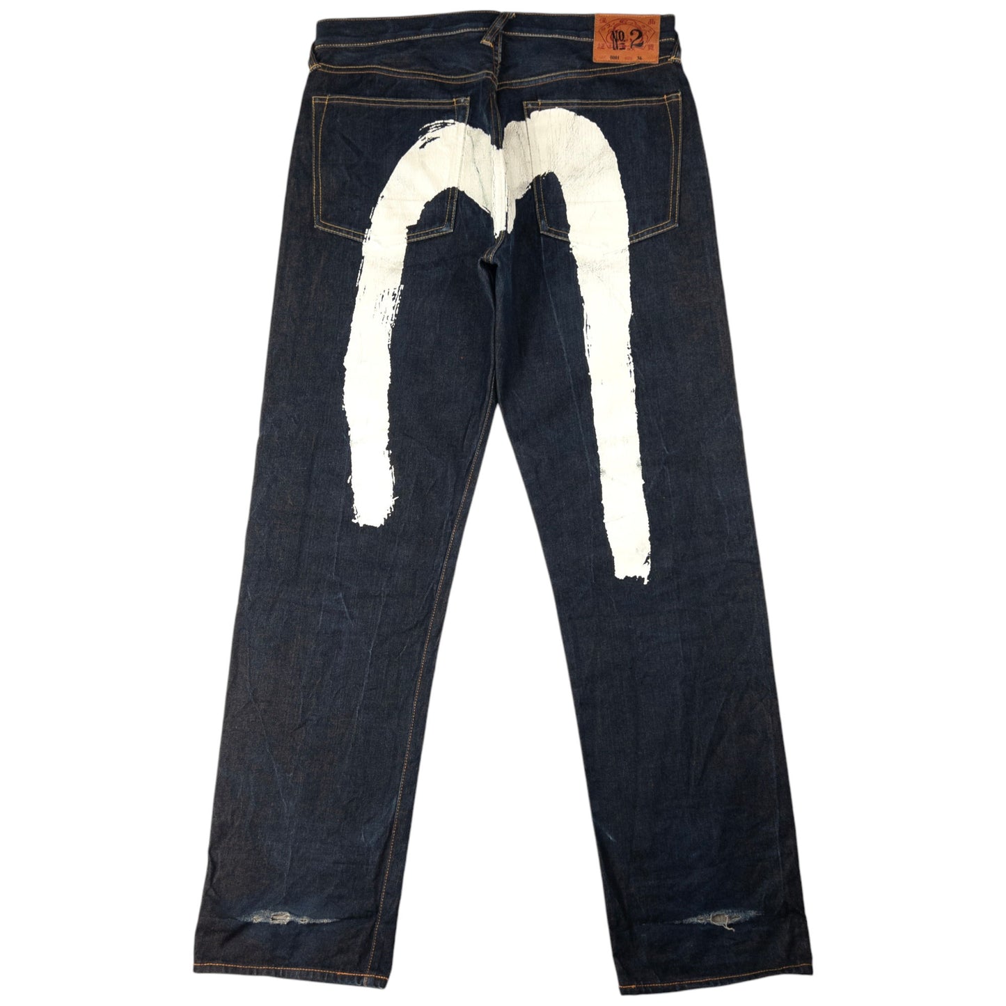Vintage Evisu Painted Daicock Japanese Denim Jeans Size W36
