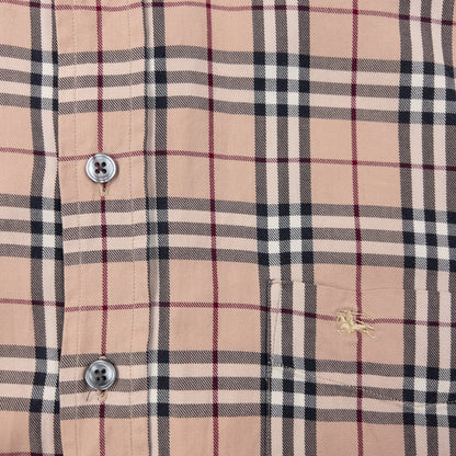 Vintage 2000s Burberry Nova Check Long Sleeve Button Up Shirt Size L