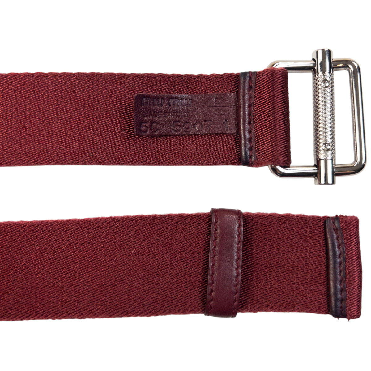 Vintage 2000s Miu Miu Belt in red, photo 4