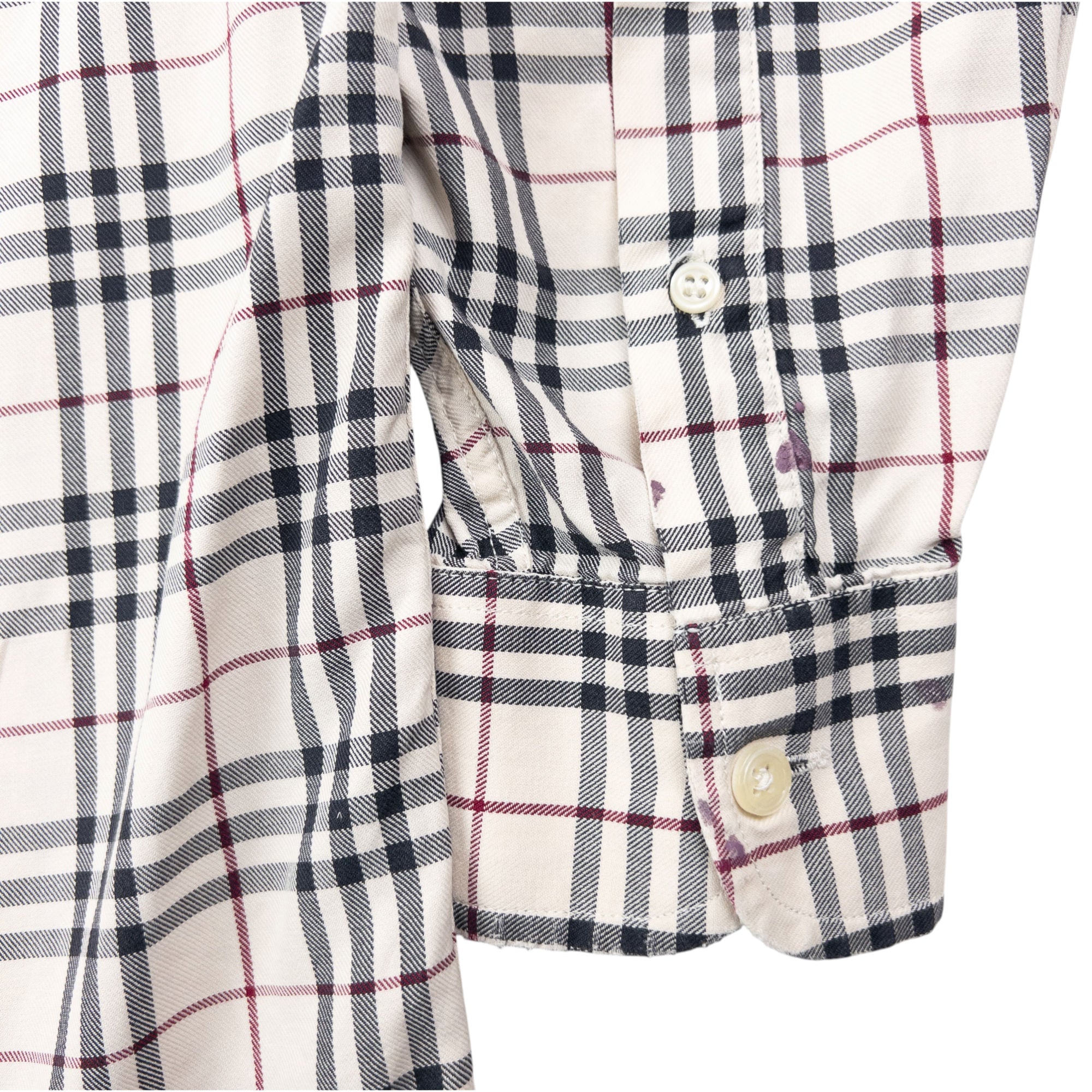 Vintage 2000s Burberry Nova Check Long Sleeve Button Up Shirt Size S