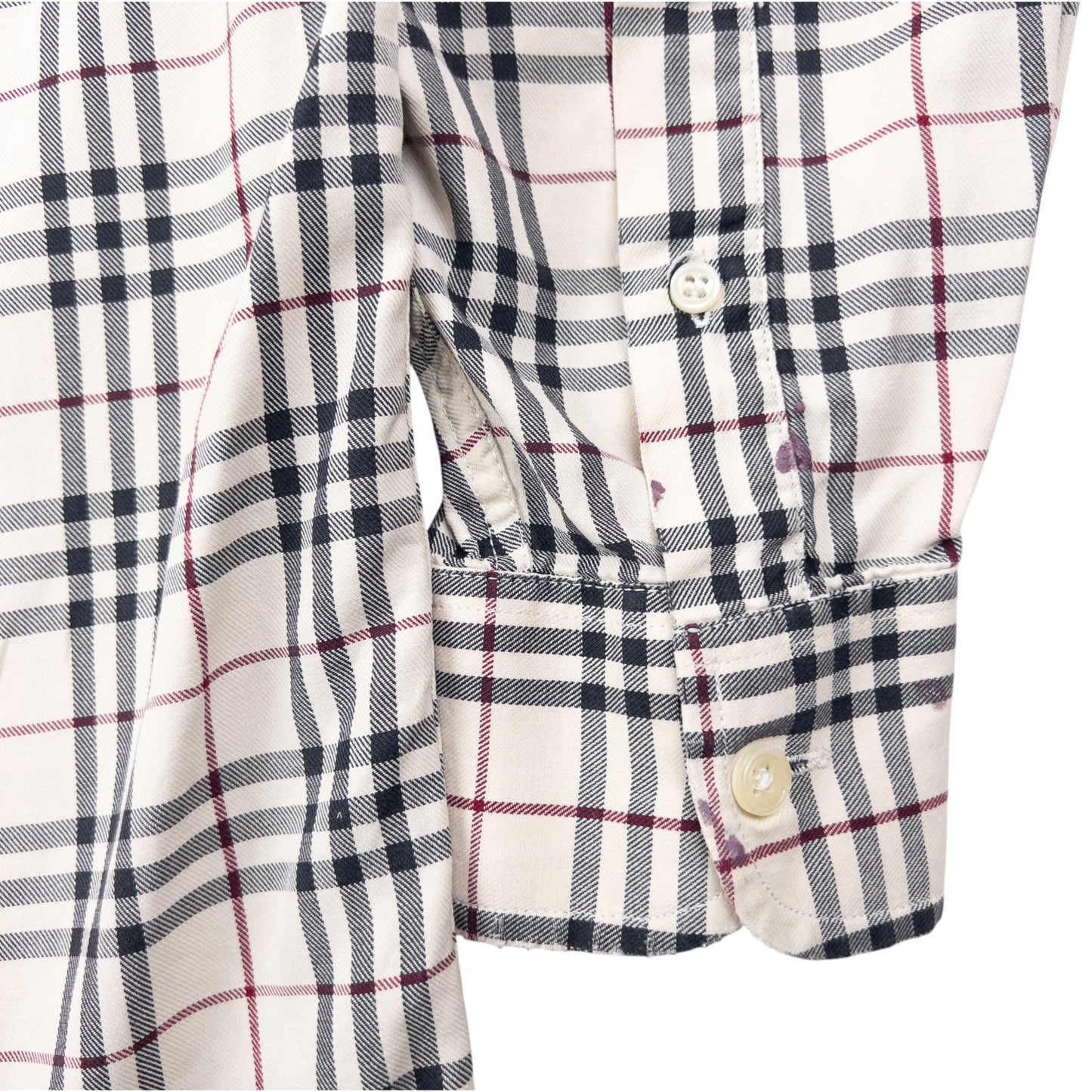 Vintage 2000s Burberry Nova Check Long Sleeve Button Up Shirt Size S