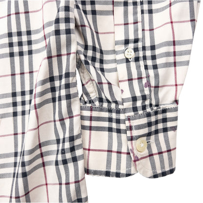 Vintage 2000s Burberry Nova Check Long Sleeve Button Up Shirt Size S