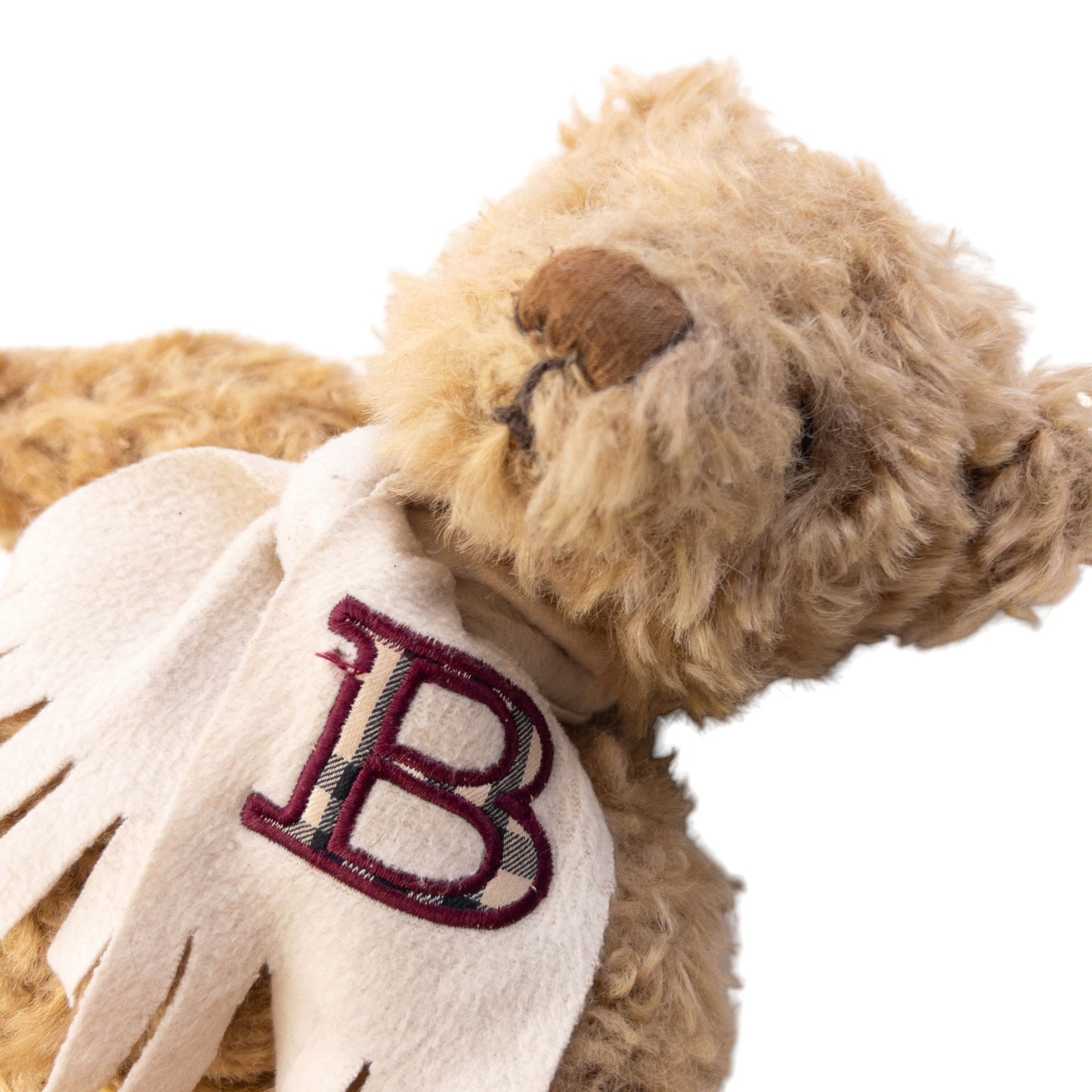 Vintage 2000s Burberry Embroidered Scarf Teddy Bear