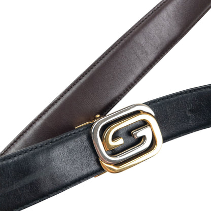 Vintage 80s Gucci Leather Belt Size XL
