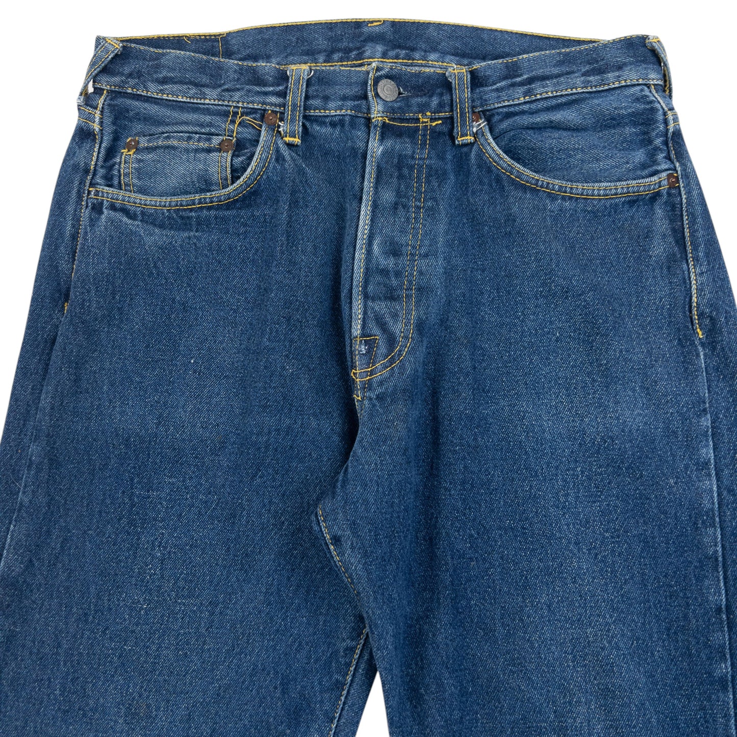 Vintage 2000s Evisu Gull Symbol Text Japanese Denim Jeans Size W32