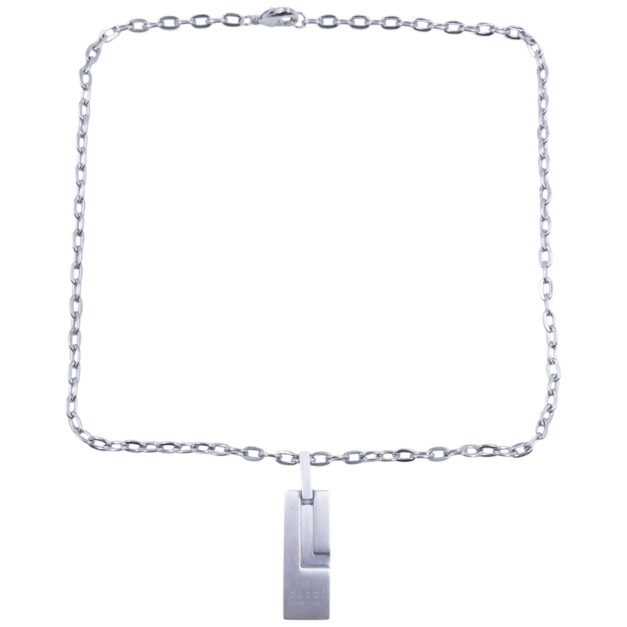 Vintage Gucci Silver Pendent Necklace