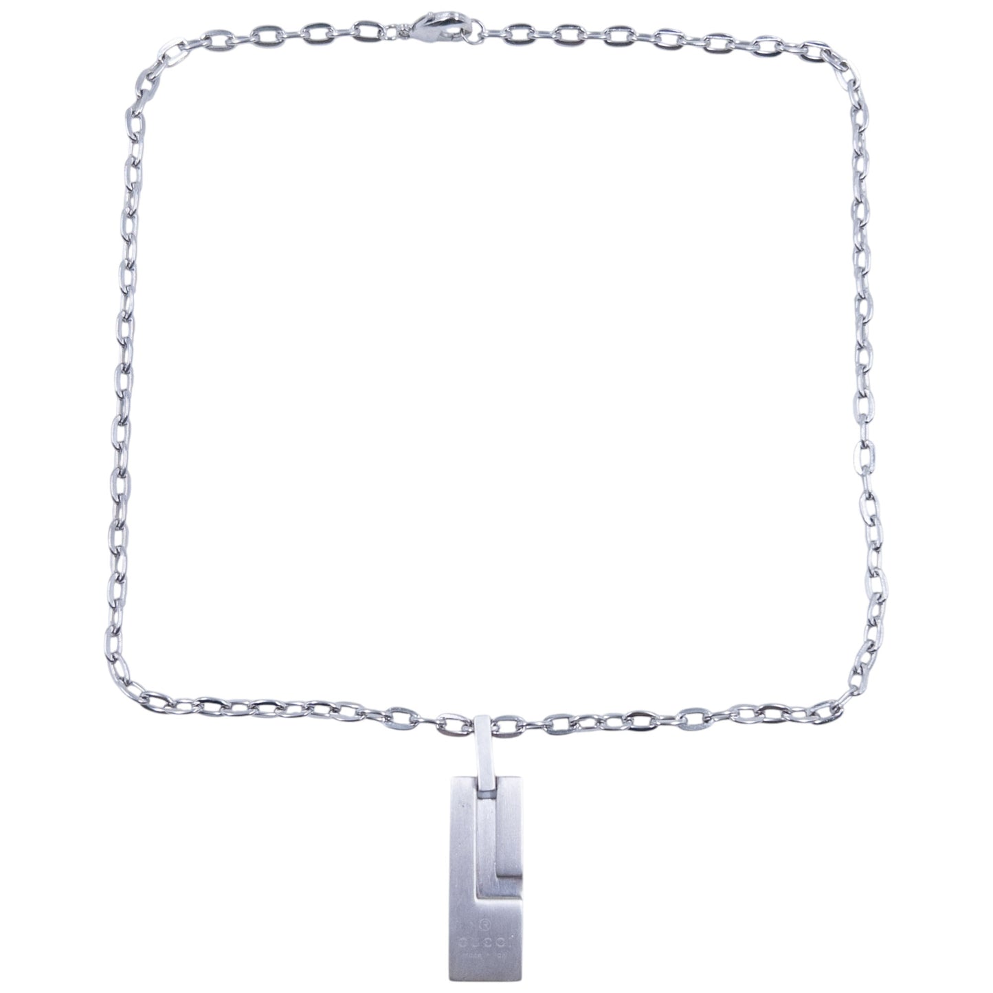 Vintage Gucci Silver Pendent Necklace