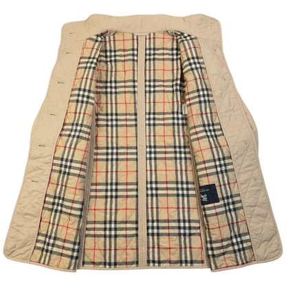 Vintage 2000s Burberry Nova Check Lined Quilted Jacket Womens Size L