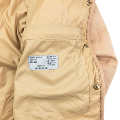 Vintage 90s Moncler Button Up Cashmere Puffer Jacket Size M