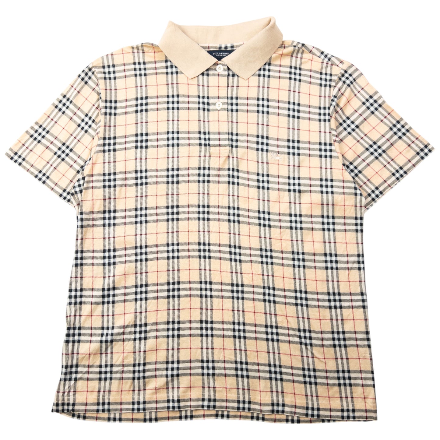 Vintage 2000s Burberry Nova Check Polo Shirt Womens Size S