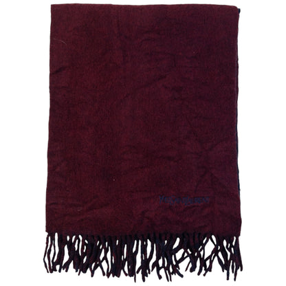 Vintage 90s YSL Yves Saint Laurent Wool Tassel Scarf