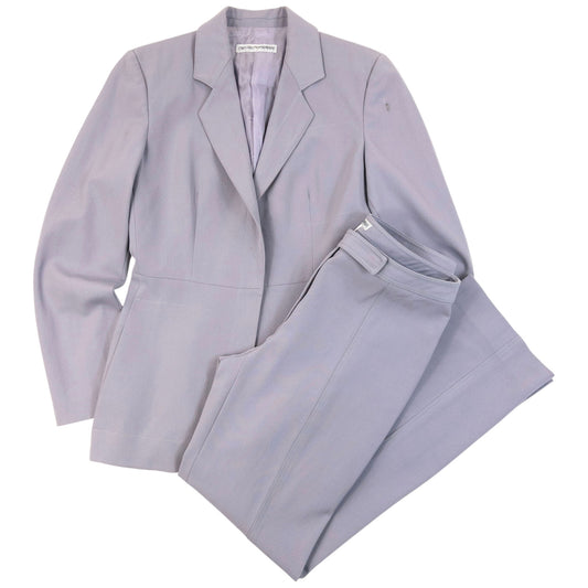 Vintage 2000s Emporio Armani Jacket & Trousers Suit Set in purple