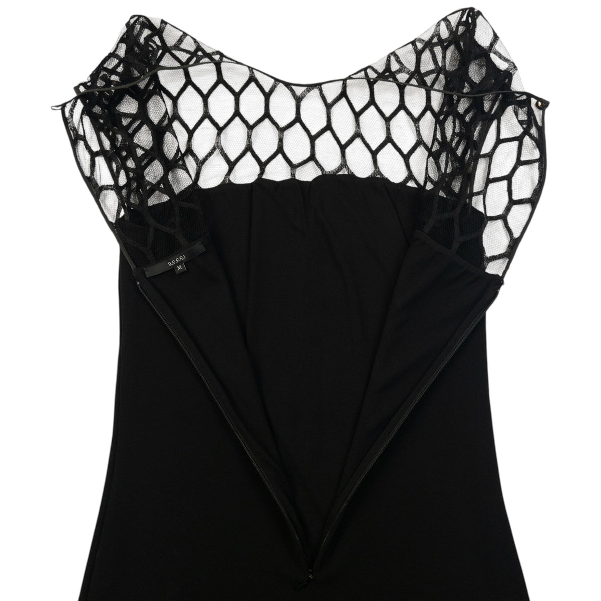 Vintage 2000s Gucci Mesh Top Dress Womens Size M
