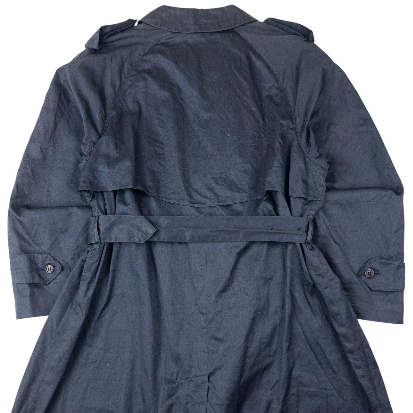 Vintage 80s Burberry Belt Waist Nova Check Lined Trench Jacket Size M