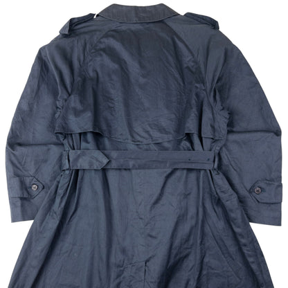 Vintage 80s Burberry Belt Waist Nova Check Lined Trench Jacket Size M