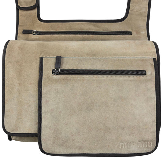 Vintage Miu Miu Suede Crossbody Bag
