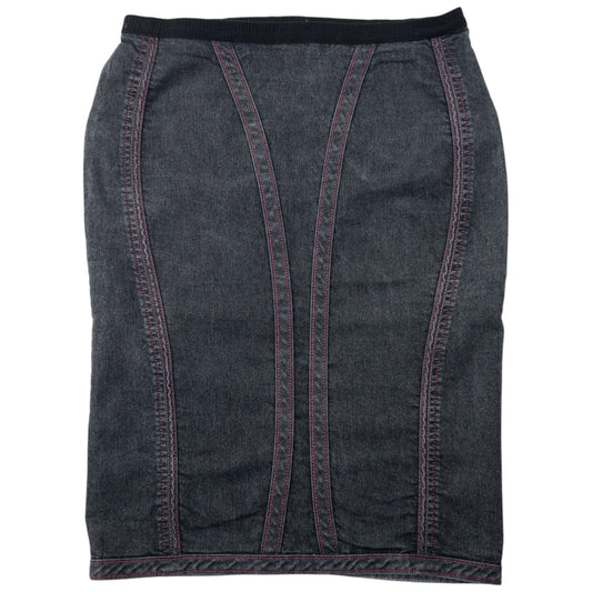 Vintage 2000s Armani Jeans Denim Skirt Womens Size W32
