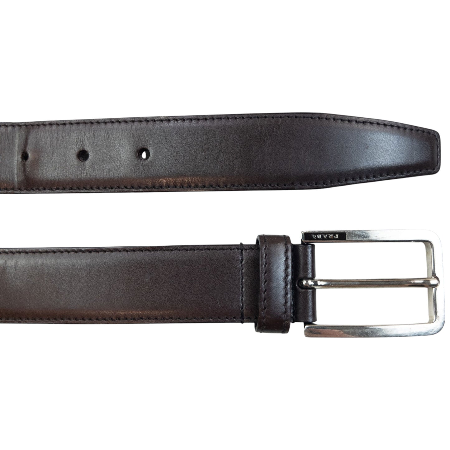 Vintage 2000s Prada Leather Belt Size XL