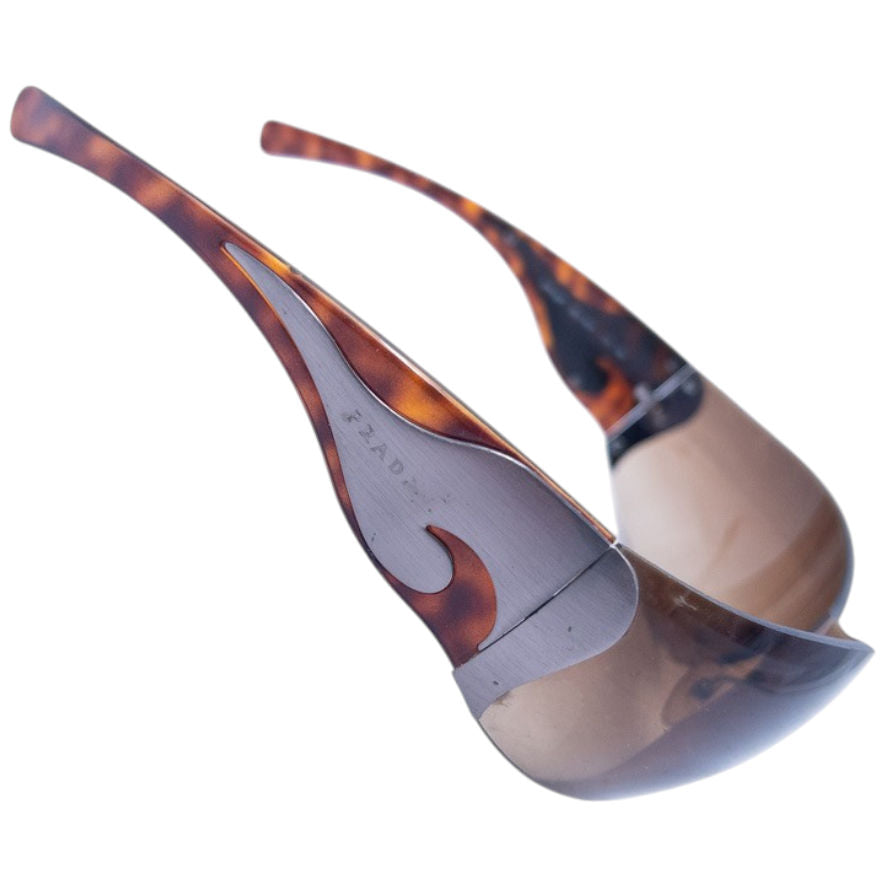Vintage Prada Tortoise Shell Swirl Sunglasses