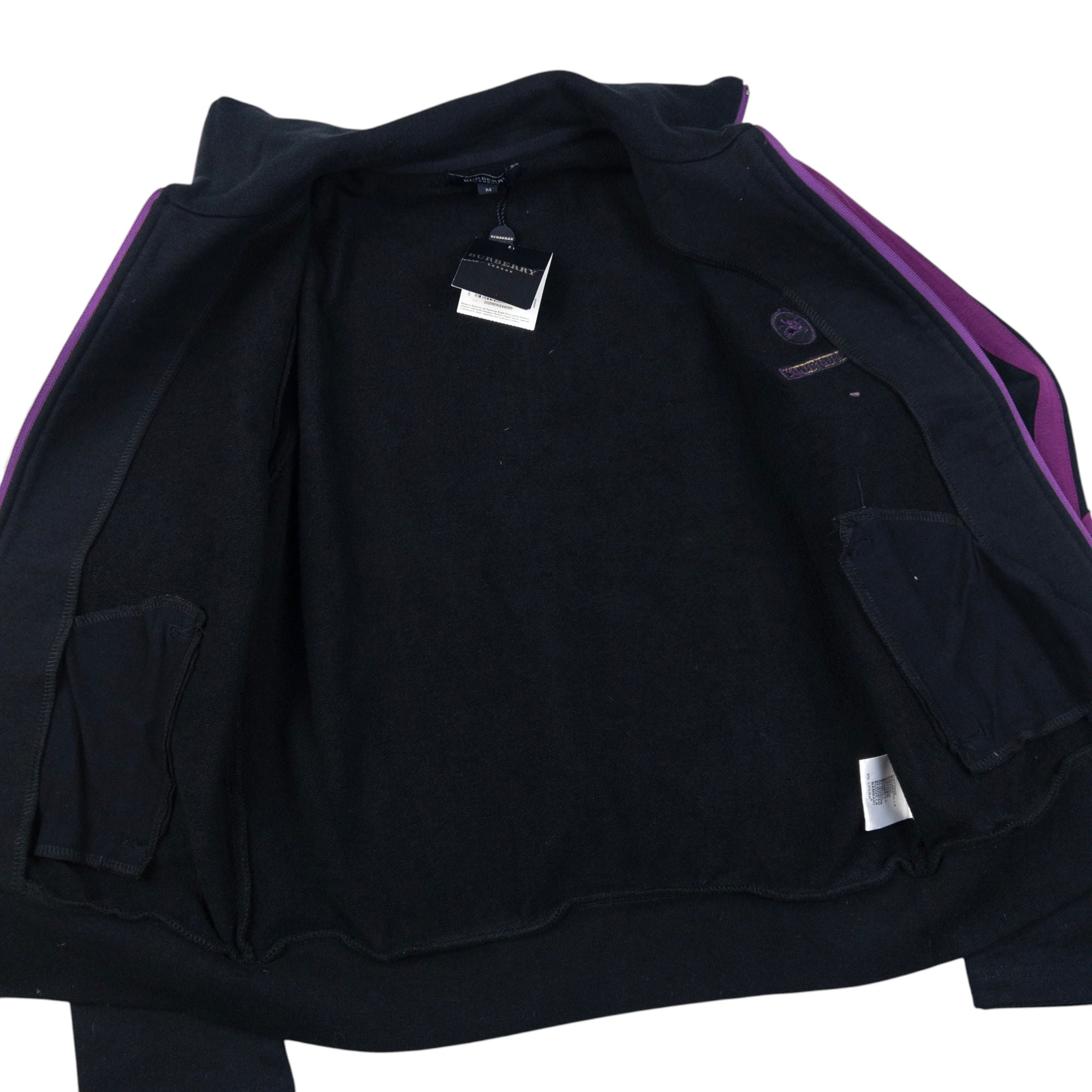 Vintage Burberry Zip Up Sweatshirt Womens Size S