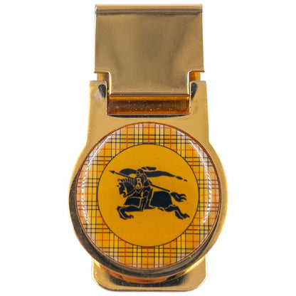 Vintage 90s Burberry Gold Money Clip