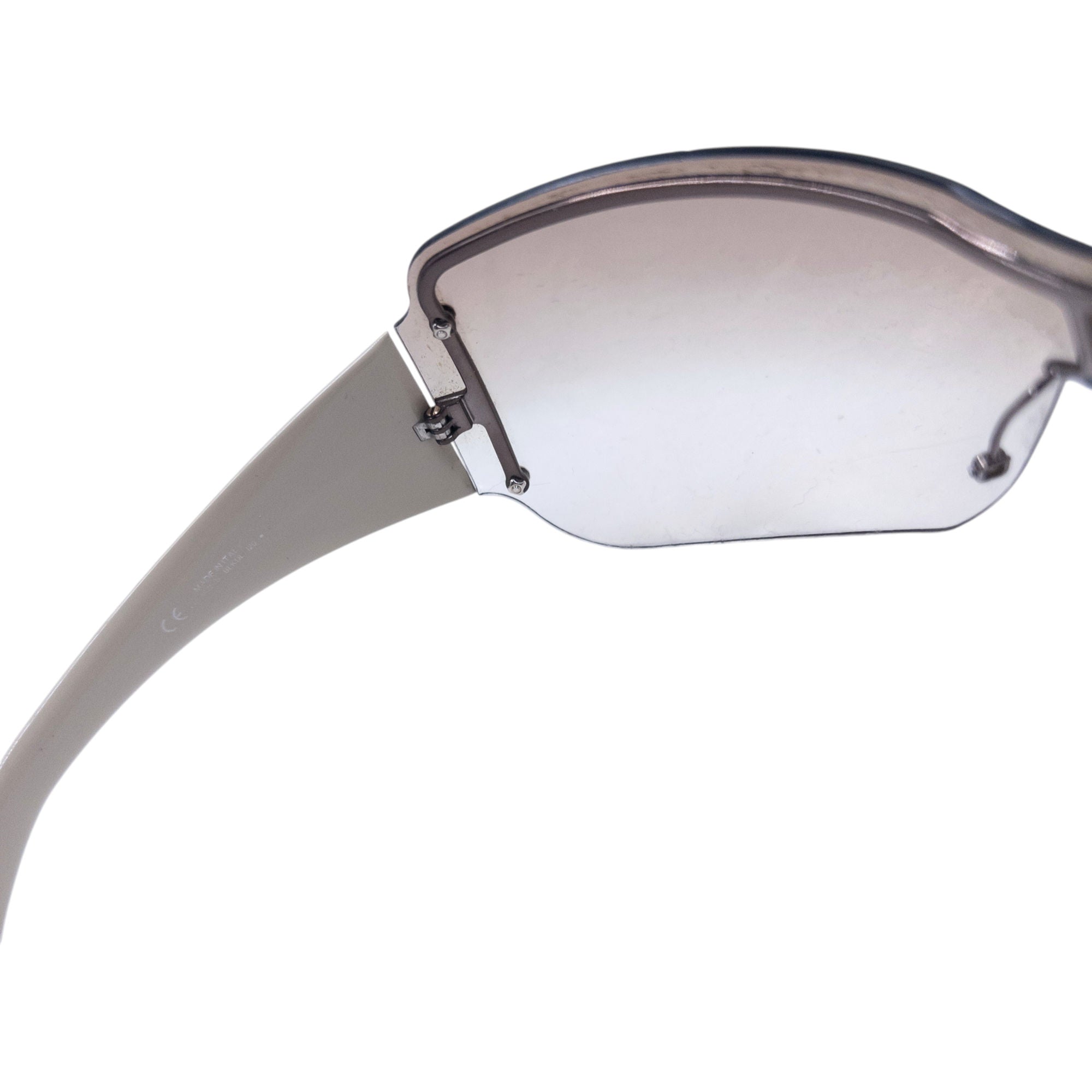 Vintage 2000s Gucci Monogram Rimless Shield Sunglasses