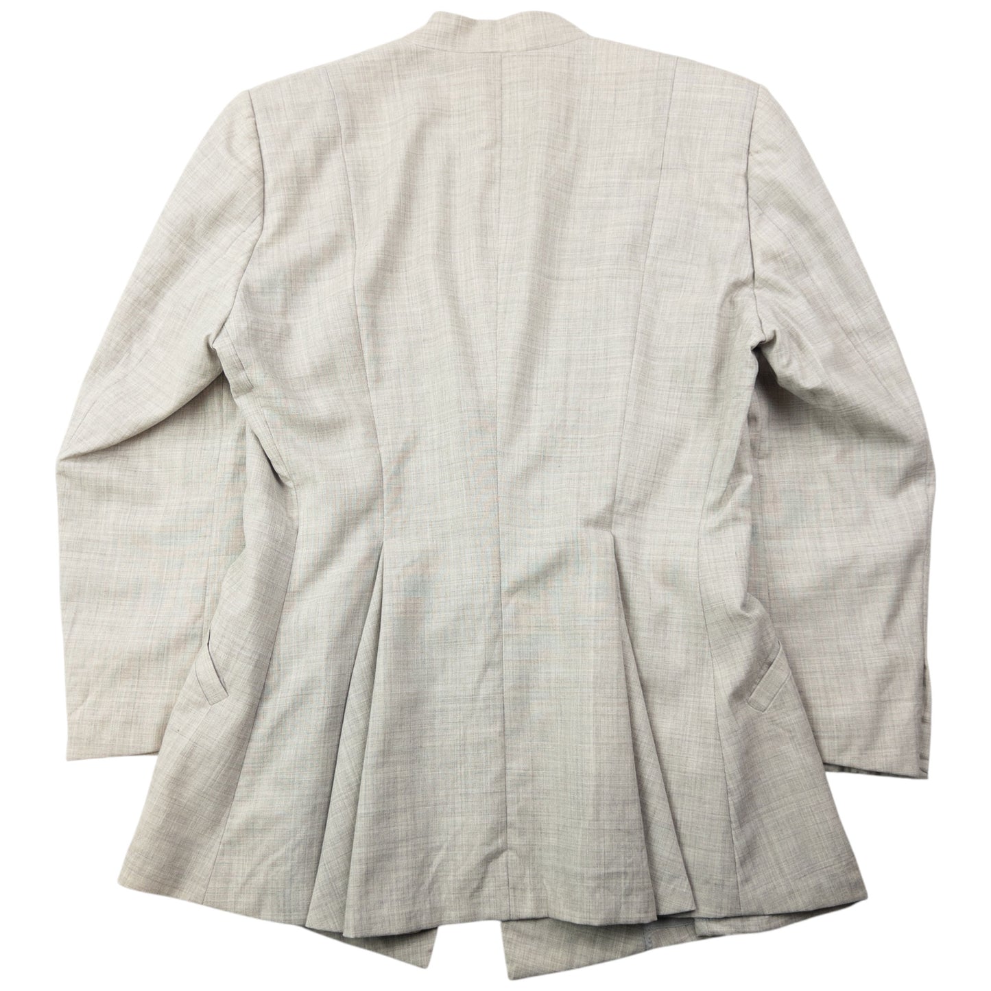 Vintage 90s Issey Miyake Pleated Jacket & Skirt Suit Set Womens Size M