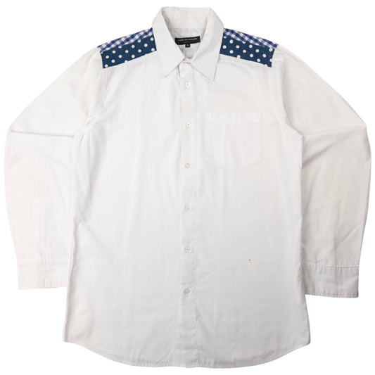 Vintage Comme Des Garçons HOMME Patchwork Button Up Shirt Size XL
