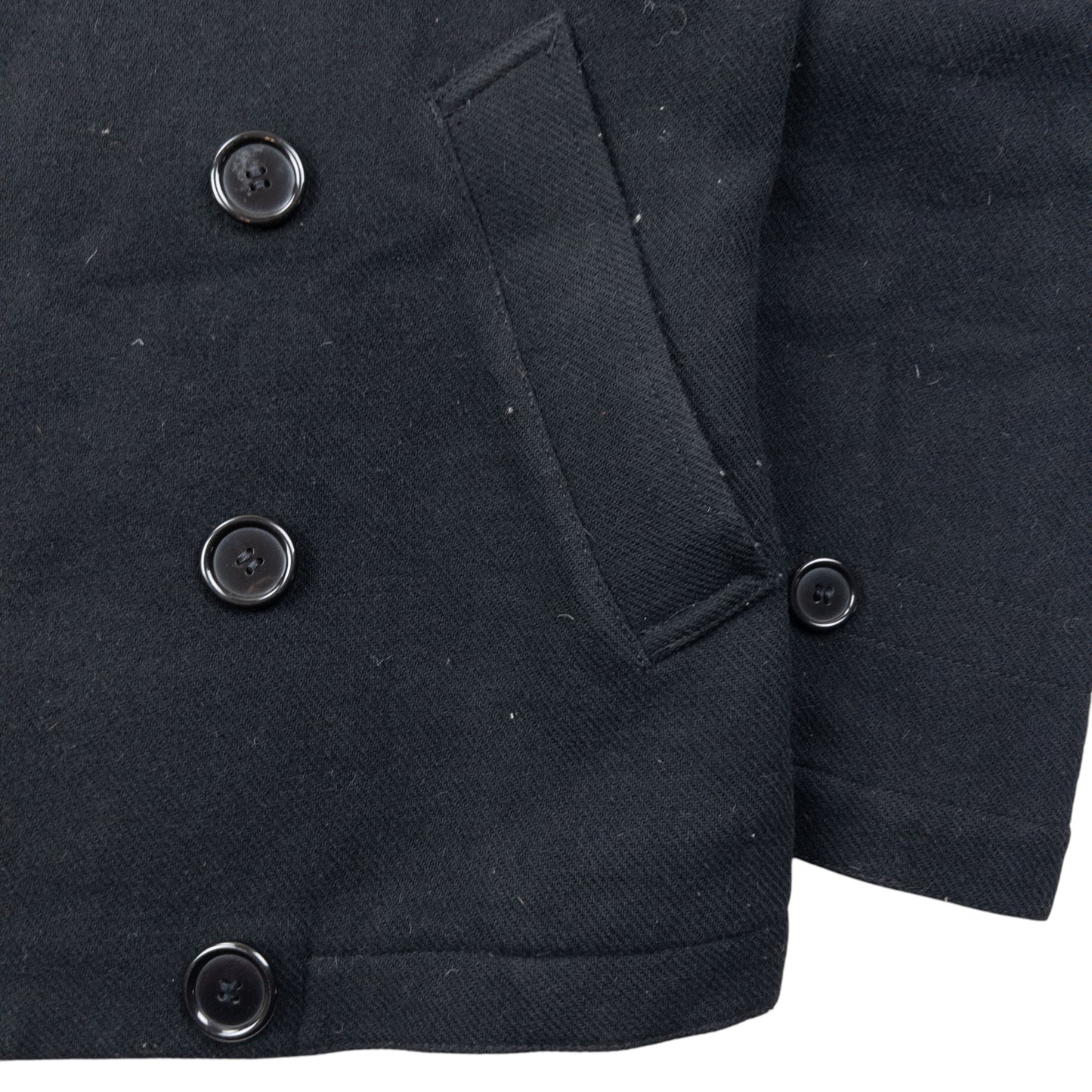 Vintage 90s Cabane De Zucca By Issey Miyake Wool Peacoat Jacket Size S